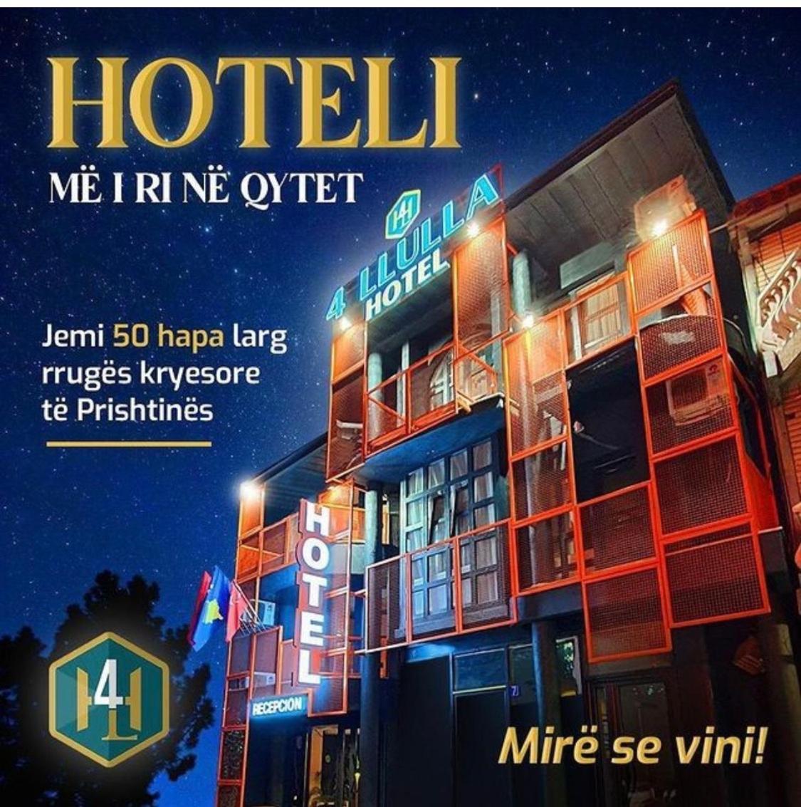 Hotel 4 Llulla Priștina Exterior foto